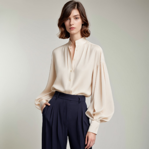 "The Roma" Silk Blouse - Image 3